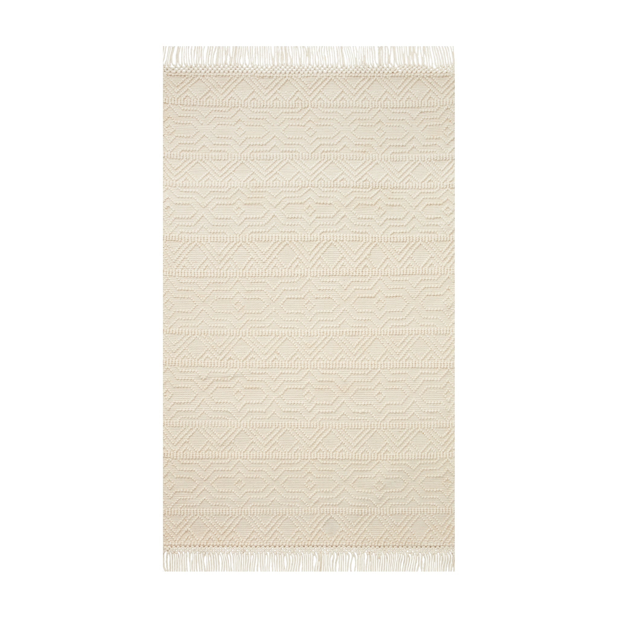 Loloi Noelle Ivory Rug RUGS - wool Loloi 18" x 18"