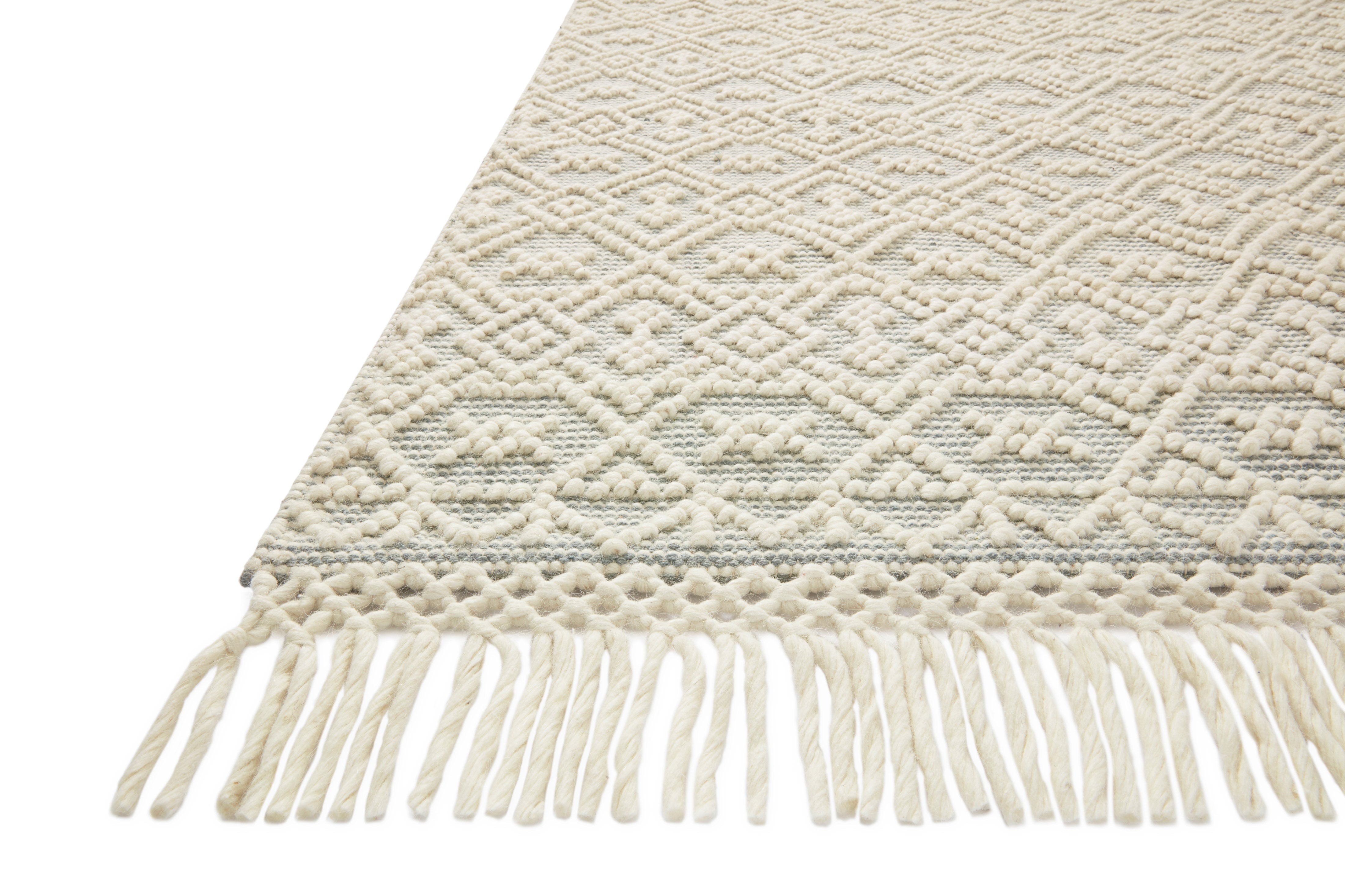 Loloi Noelle Ivory / Blue Rug No.2 RUGS - wool Loloi