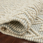 Loloi Noelle Ivory / Blue Rug No.2 RUGS - wool Loloi