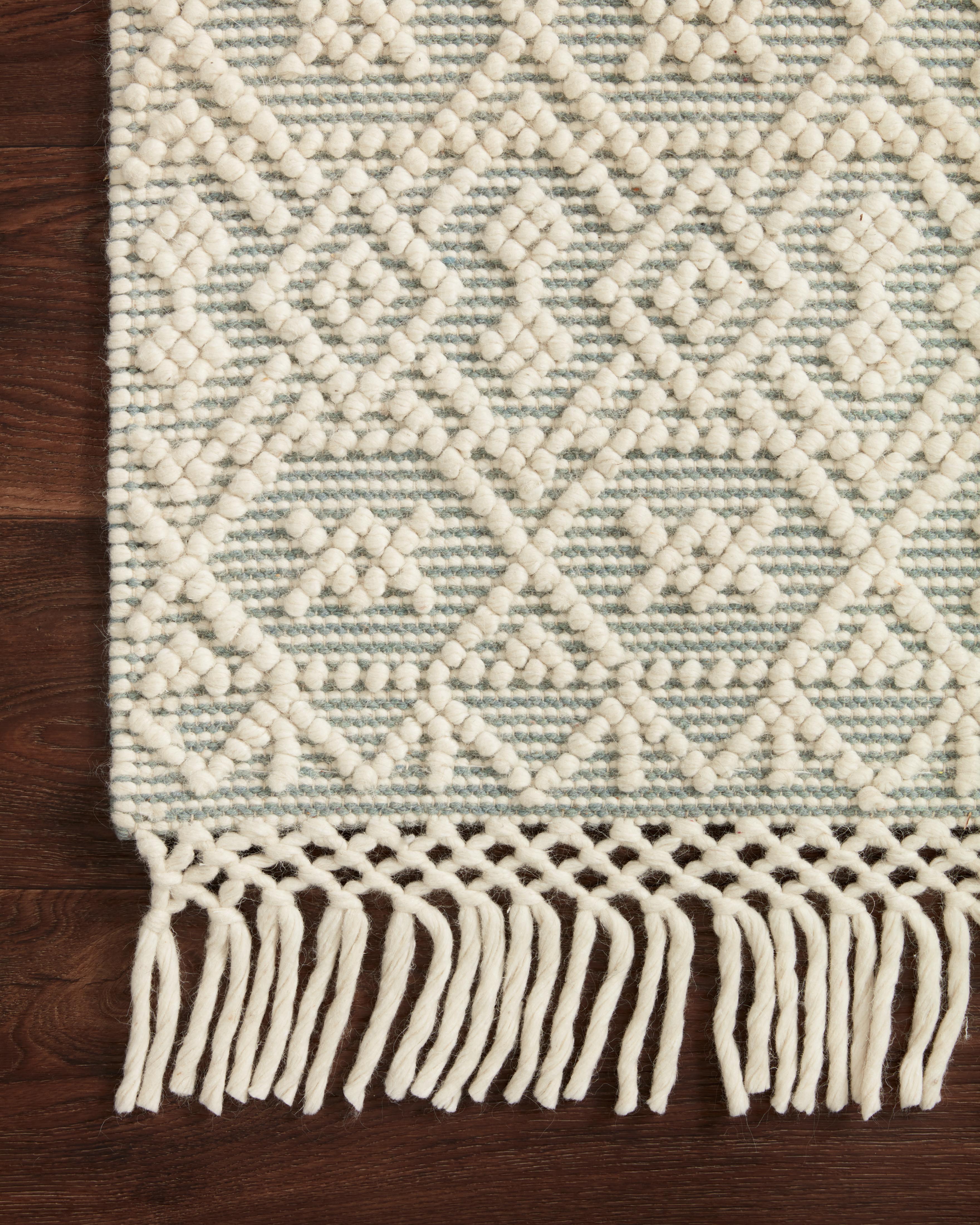 Loloi Noelle Ivory / Blue Rug RUGS - wool Loloi