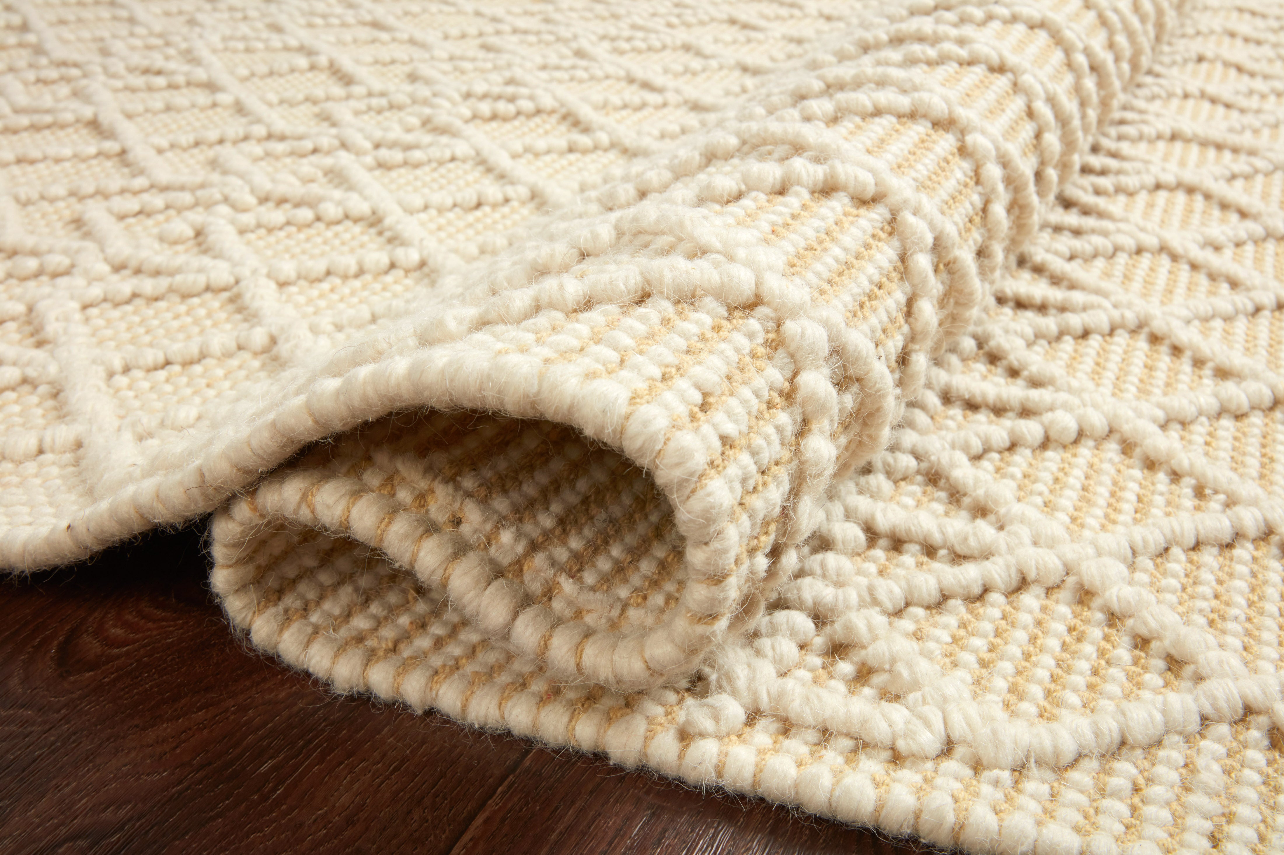 Loloi Noelle Ivory / Gold Rug RUGS - wool Loloi