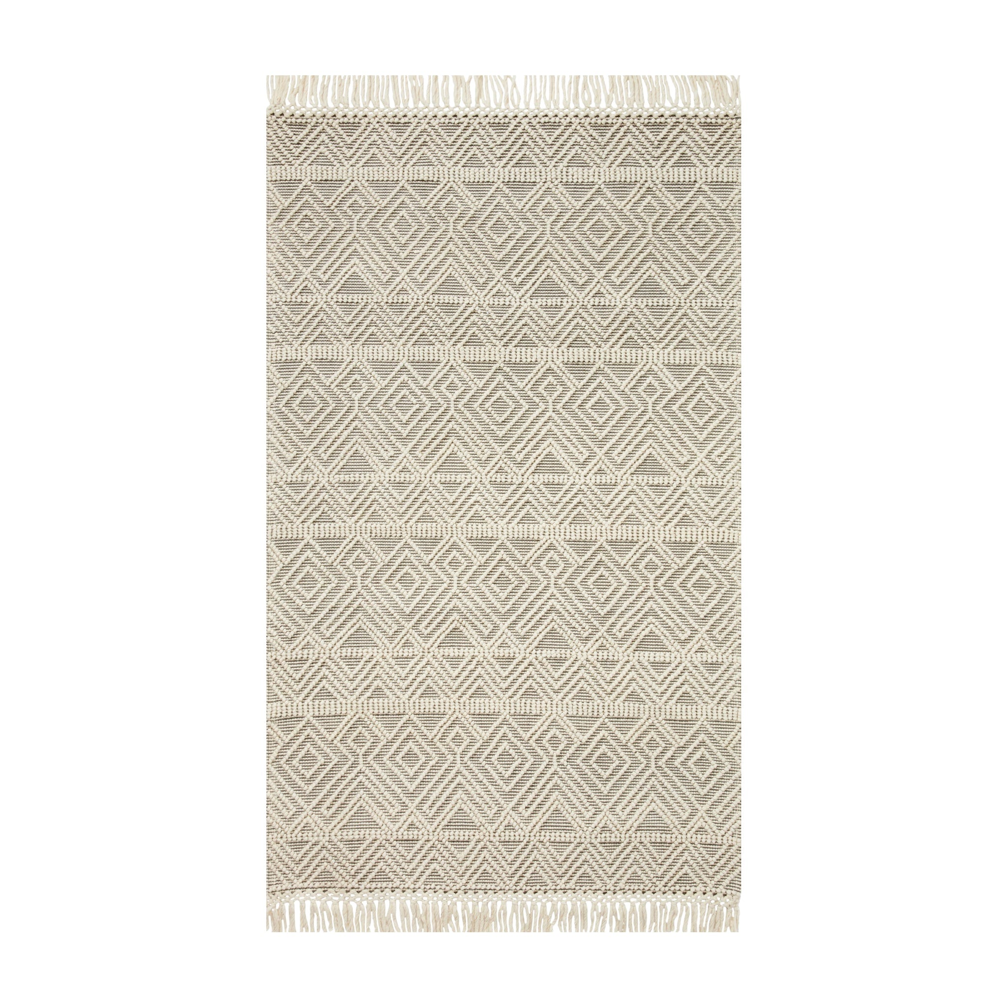 Loloi Noelle Ivory / Grey Rug RUGS - wool Loloi 18" x 18"
