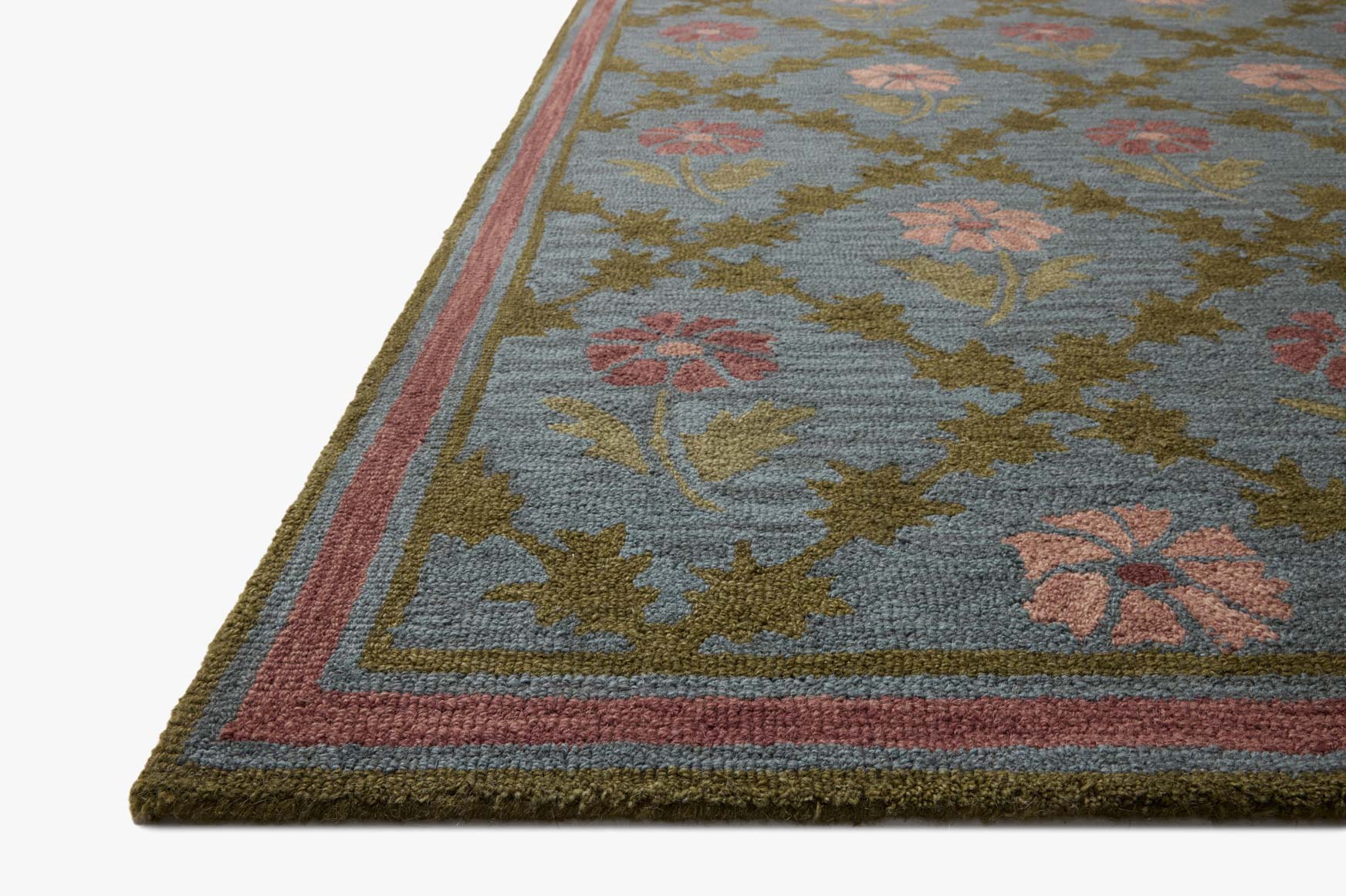 Chris Loves Julia x Loloi Norah Denim / Rose Rug - Rug & Weave