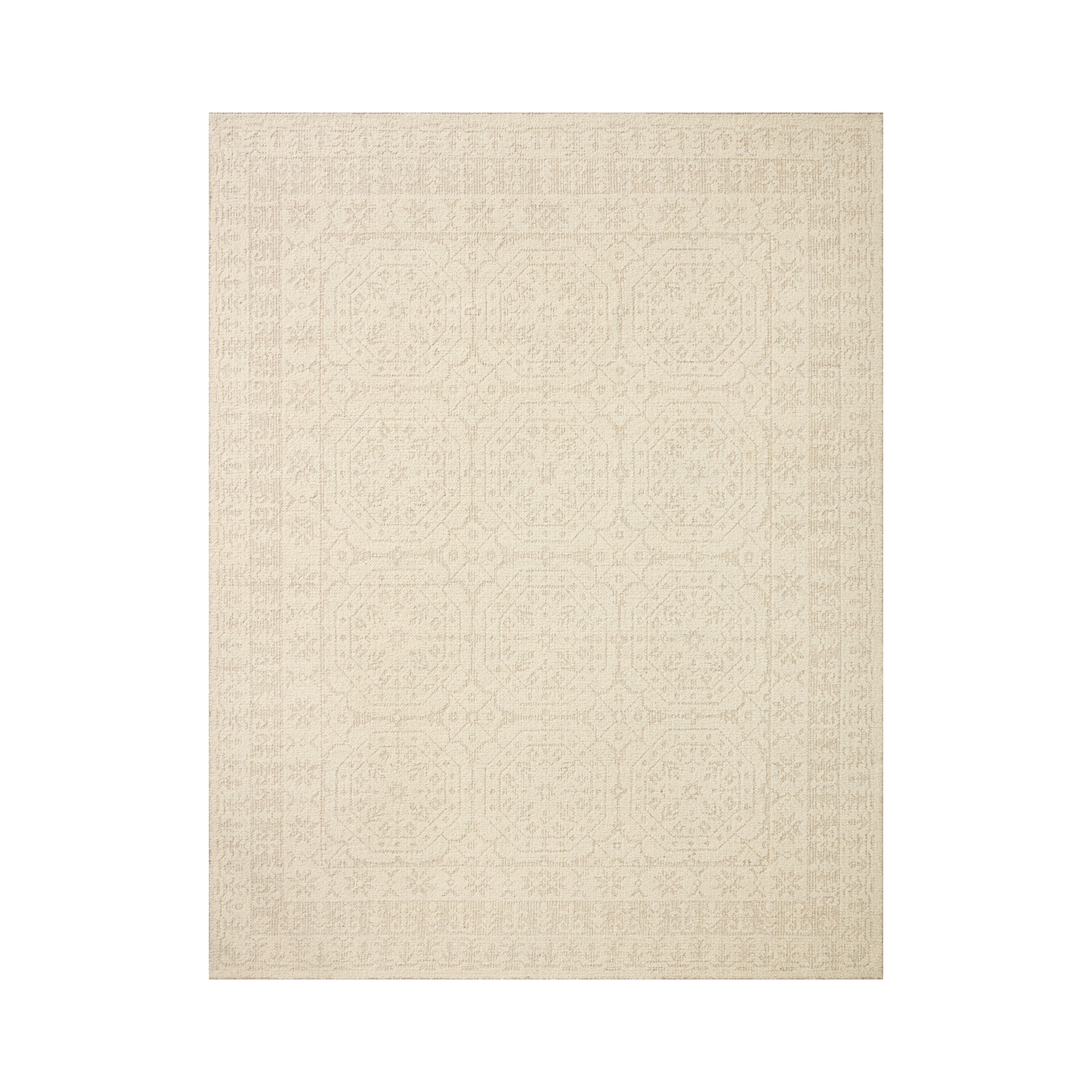 Loloi Novi Ivory / Dove Rug RUGS - wool Loloi 18" x 18"