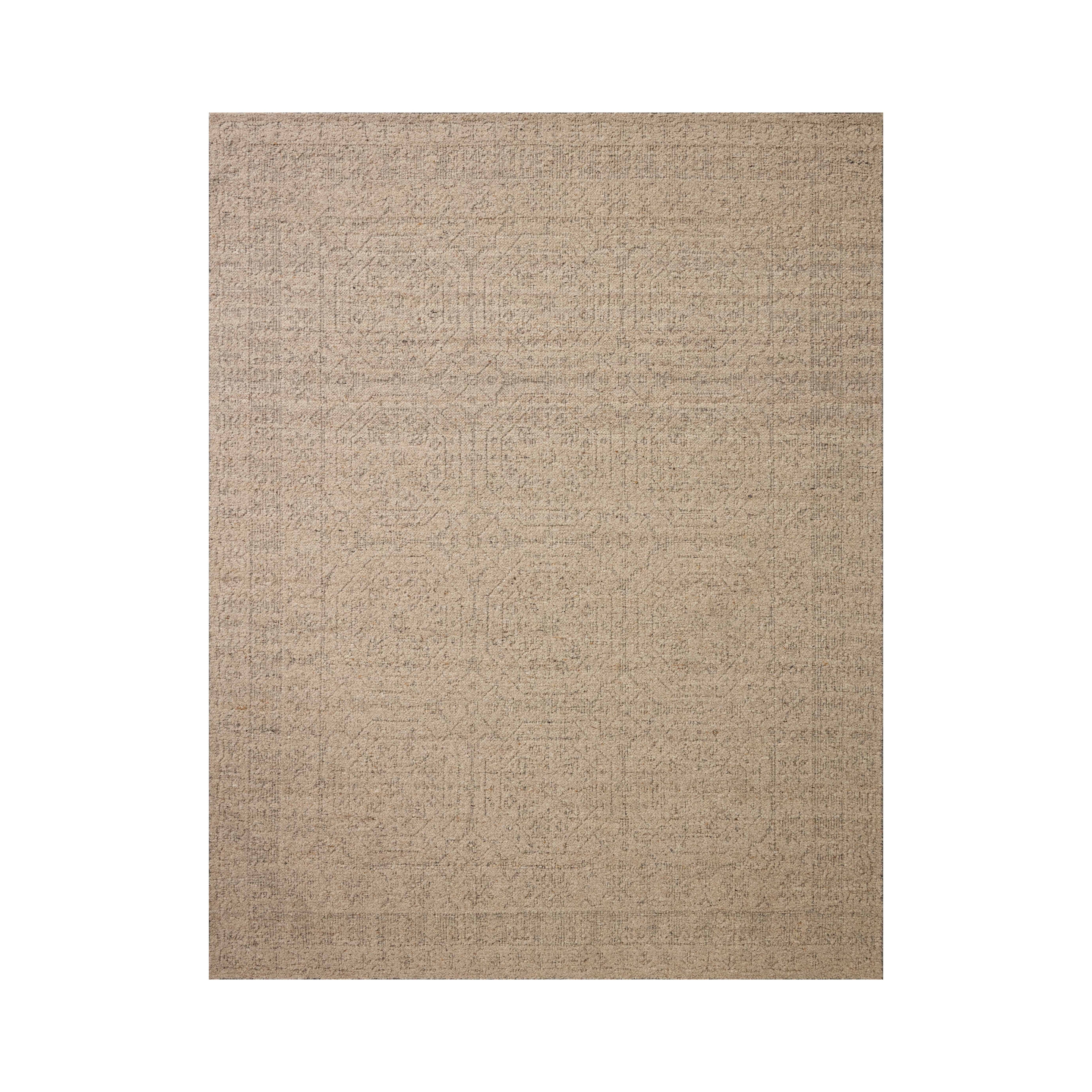 Loloi Novi Oatmeal / Grey Rug RUGS - wool Loloi 18" x 18"