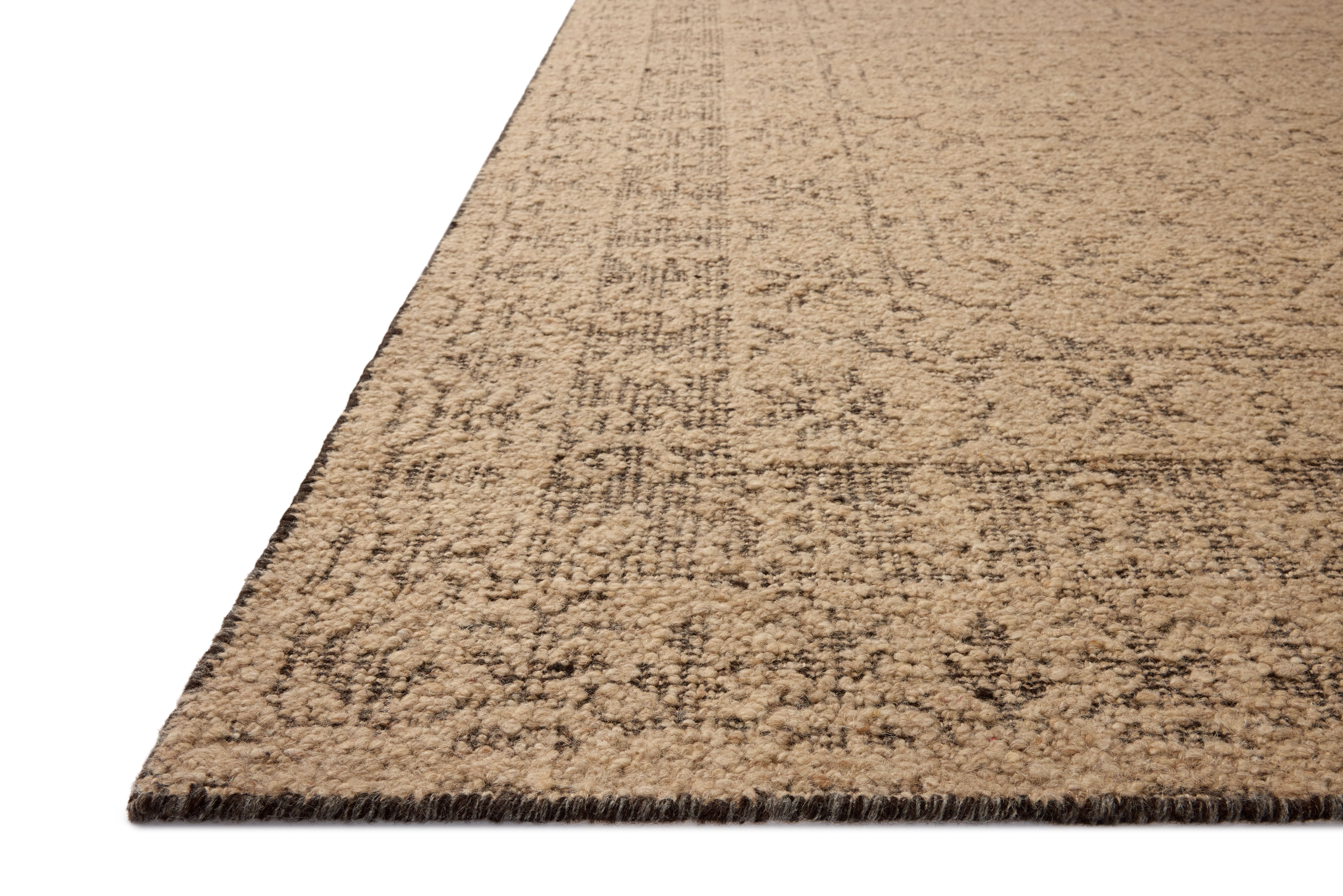 Loloi Novi Tan / Onyx Rug, 18" x 18" Sample – view 2