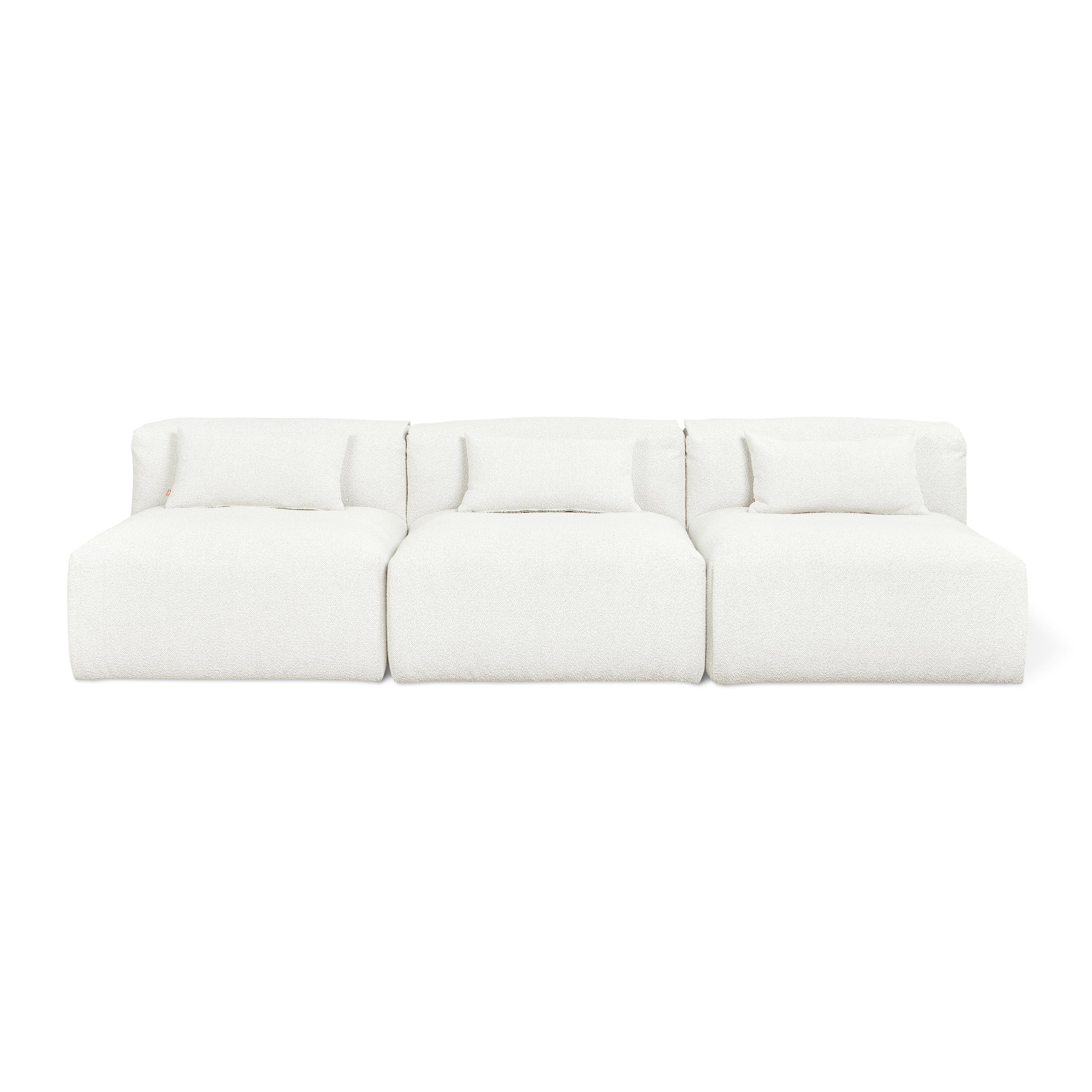 Gus* Nest Modular 3-PC Armless Sofa FURNITURE - sofa Gus Morris Bone