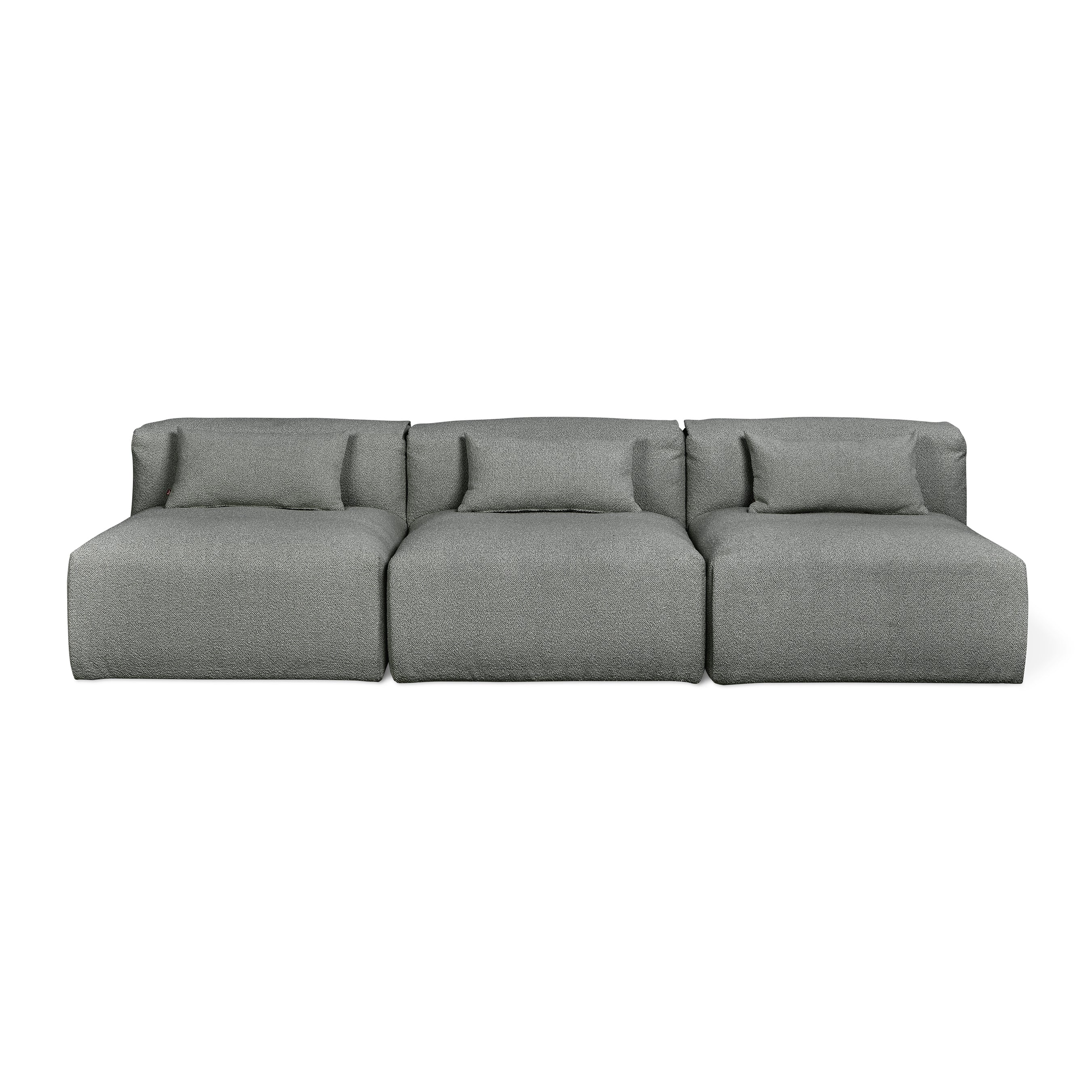 Gus* Nest Modular 3-PC Armless Sofa FURNITURE - sofa Gus Morris Scoria