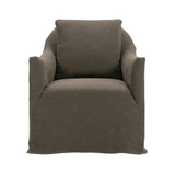 Noel Slipcovered Swivel Chair