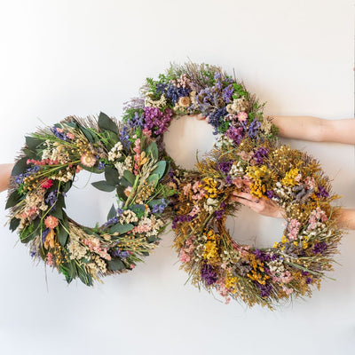 Dried Springtime Wreath - Rug & Weave