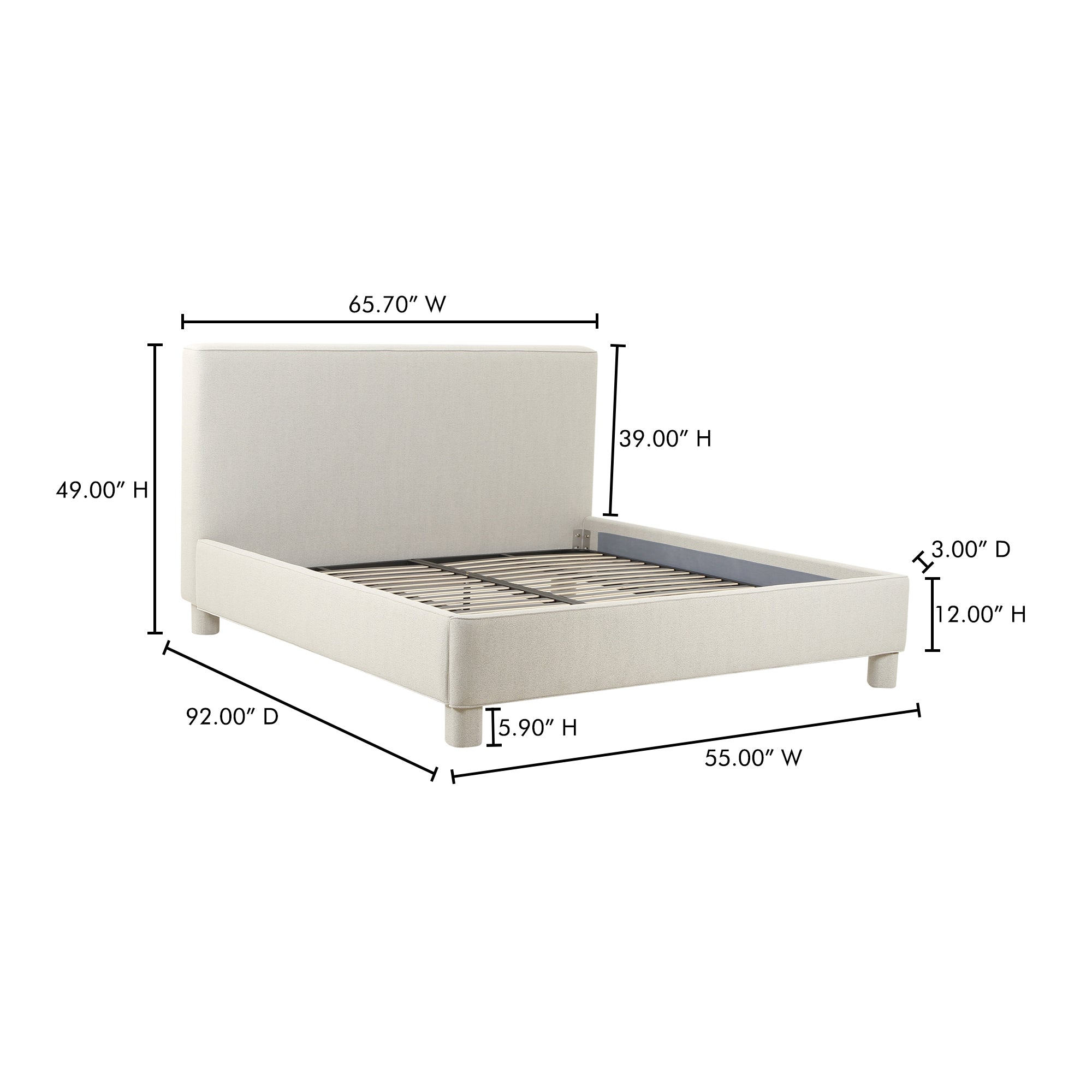 Ichigo Queen Bed - Rug & Weave