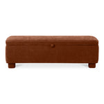 Ichigo Storage Bench FURNITURE - benche Moe's Furniture Deep Orange