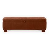 Ichigo Storage Bench FURNITURE - benche Moe's Furniture Deep Orange
