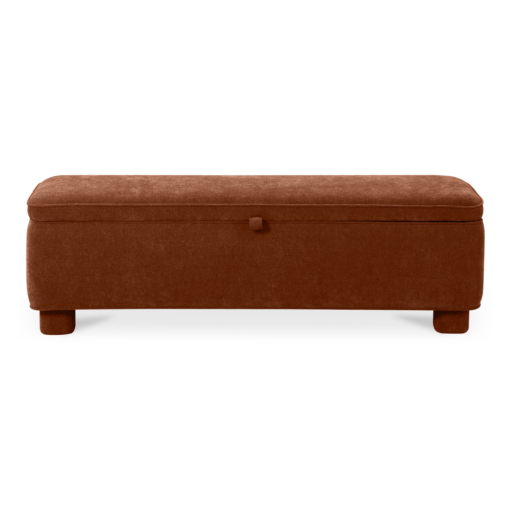 Ichigo Storage Bench FURNITURE - benche Moe's Furniture Deep Orange