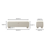 Ichigo Storage Bench FURNITURE - benche Moe's Furniture