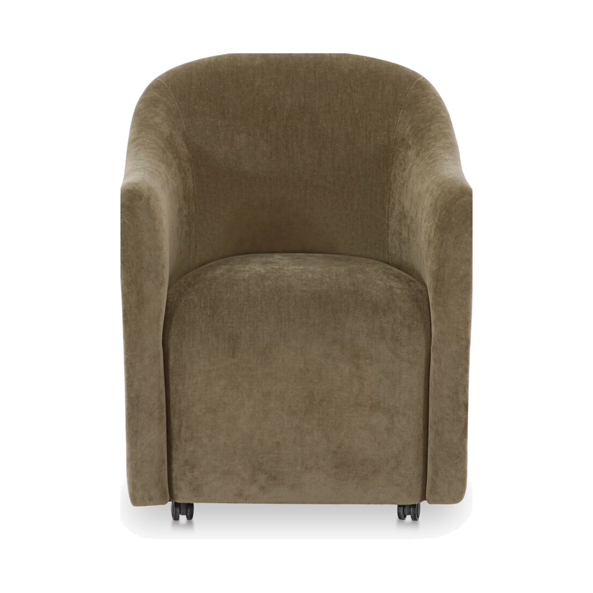 Drava Rolling Dining Chair FURNITURE - dining chair Moe's Furniture Green