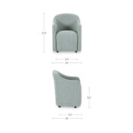 Drava Rolling Dining Chair FURNITURE - dining chair Moe's Furniture