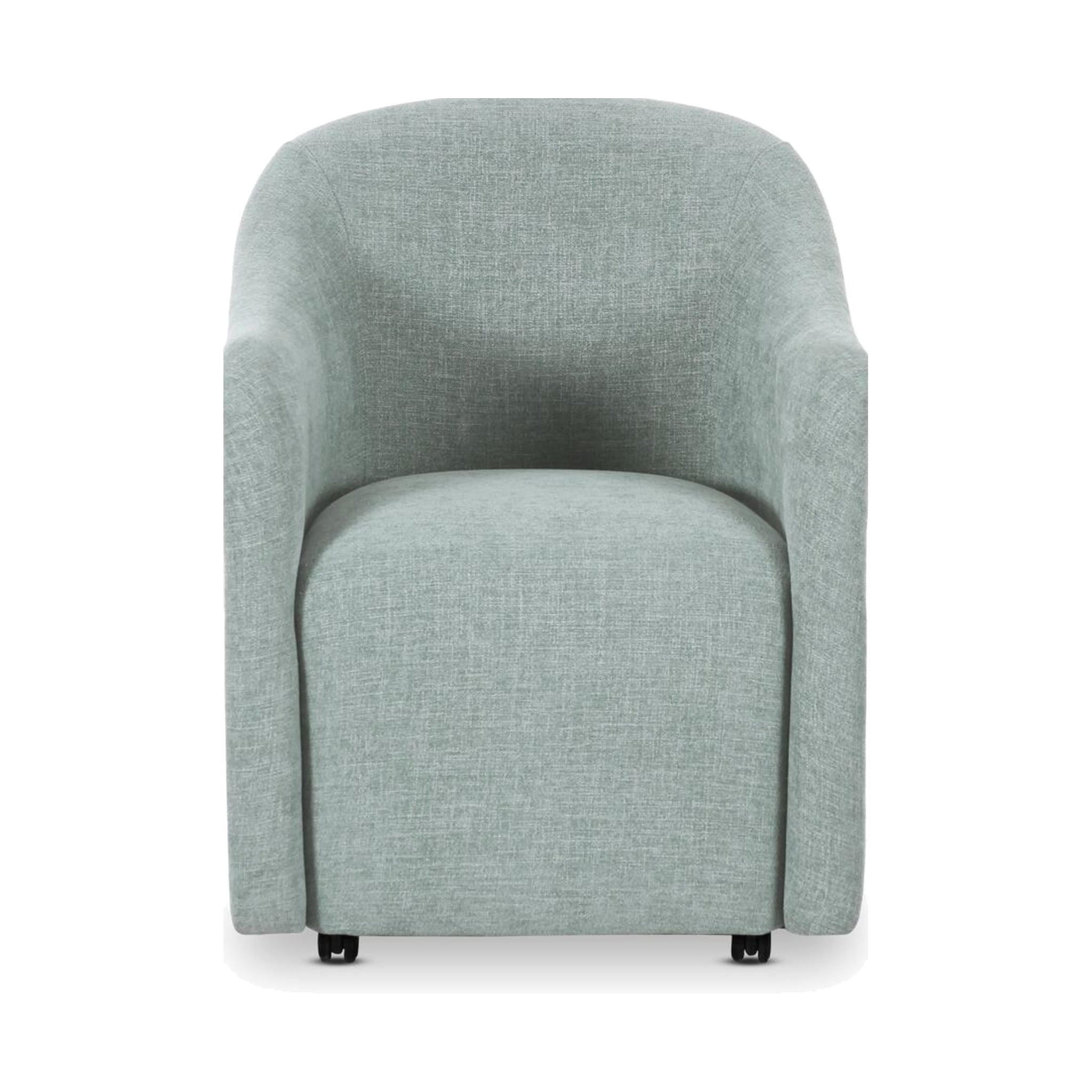 Drava Rolling Dining Chair FURNITURE - dining chair Moe's Furniture Blue