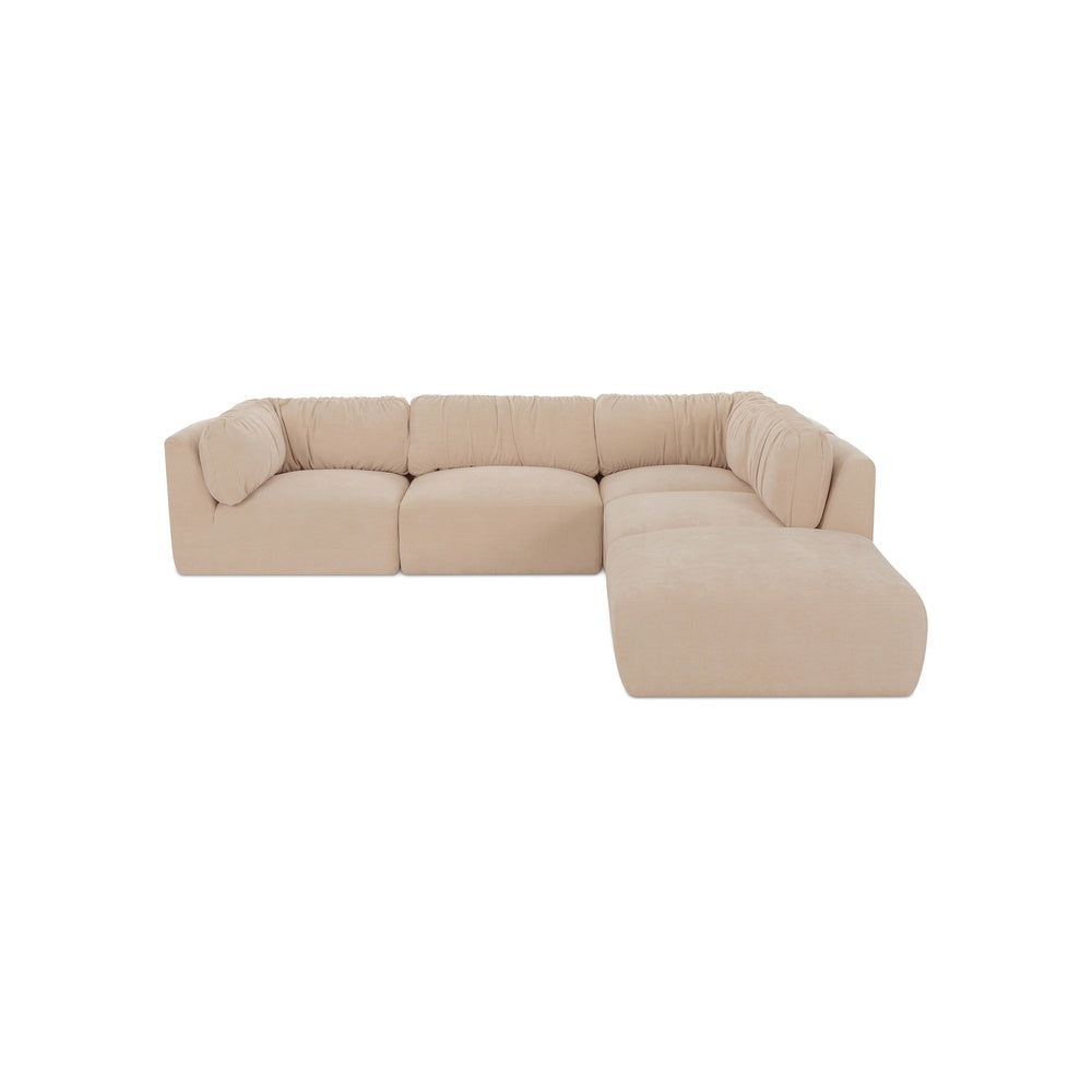 Mateena Dream Modular Sectional FURNITURE - sectionals Moe's Furniture Oatmeal