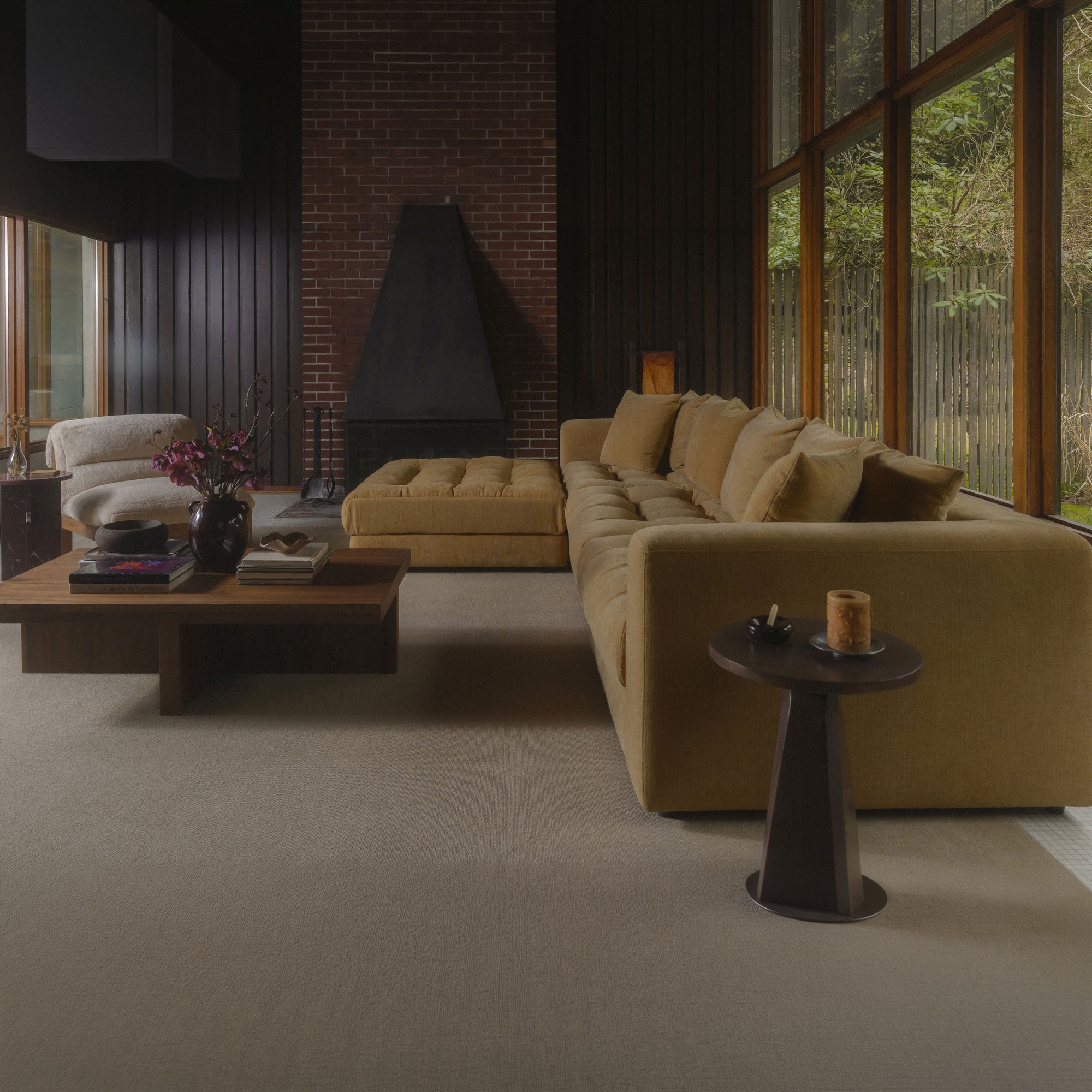 Damek Ottoman FURNITURE - ottoman Moe's Furniture