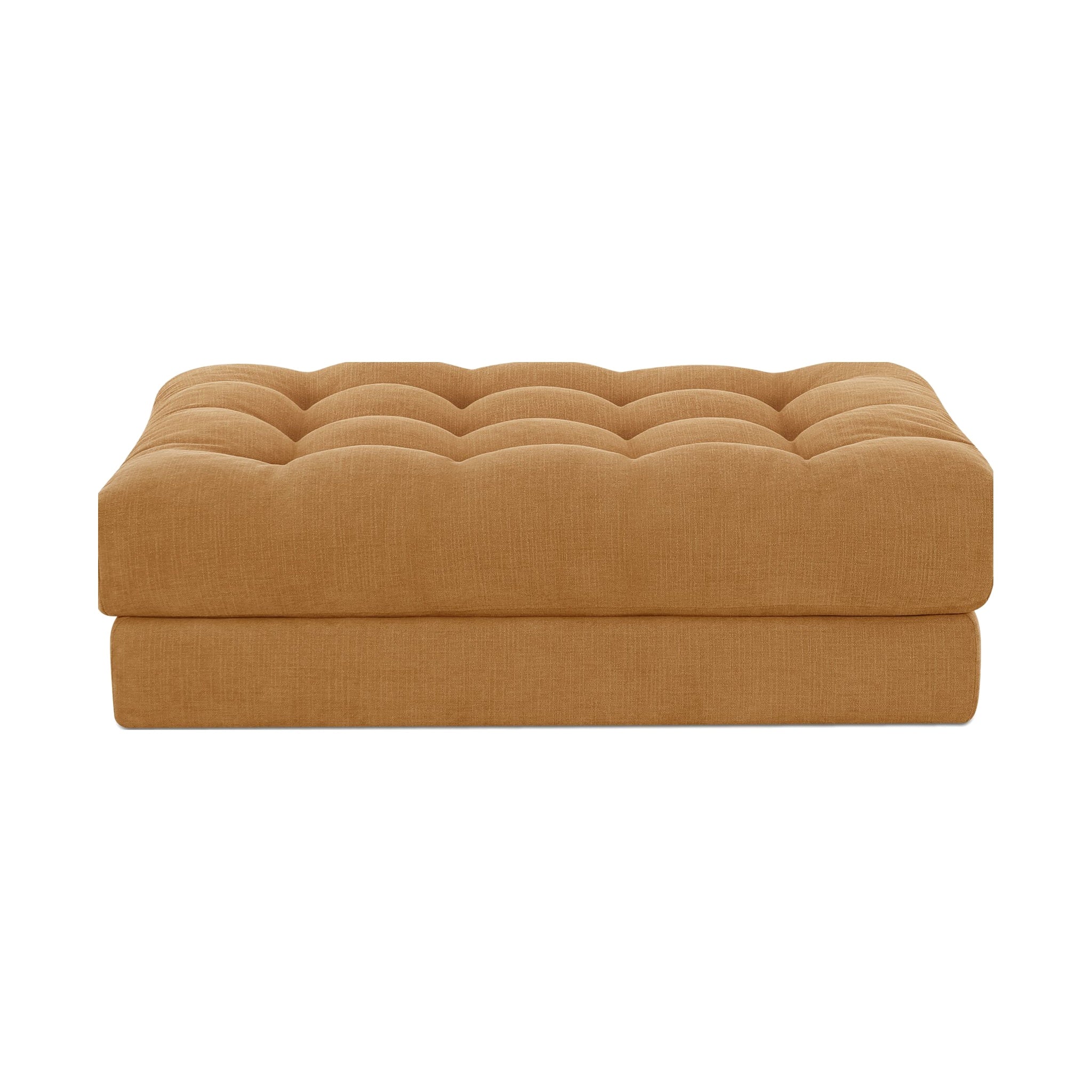Damek Ottoman FURNITURE - ottoman Moe's Furniture Yellow