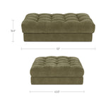 Damek Ottoman FURNITURE - ottoman Moe's Furniture