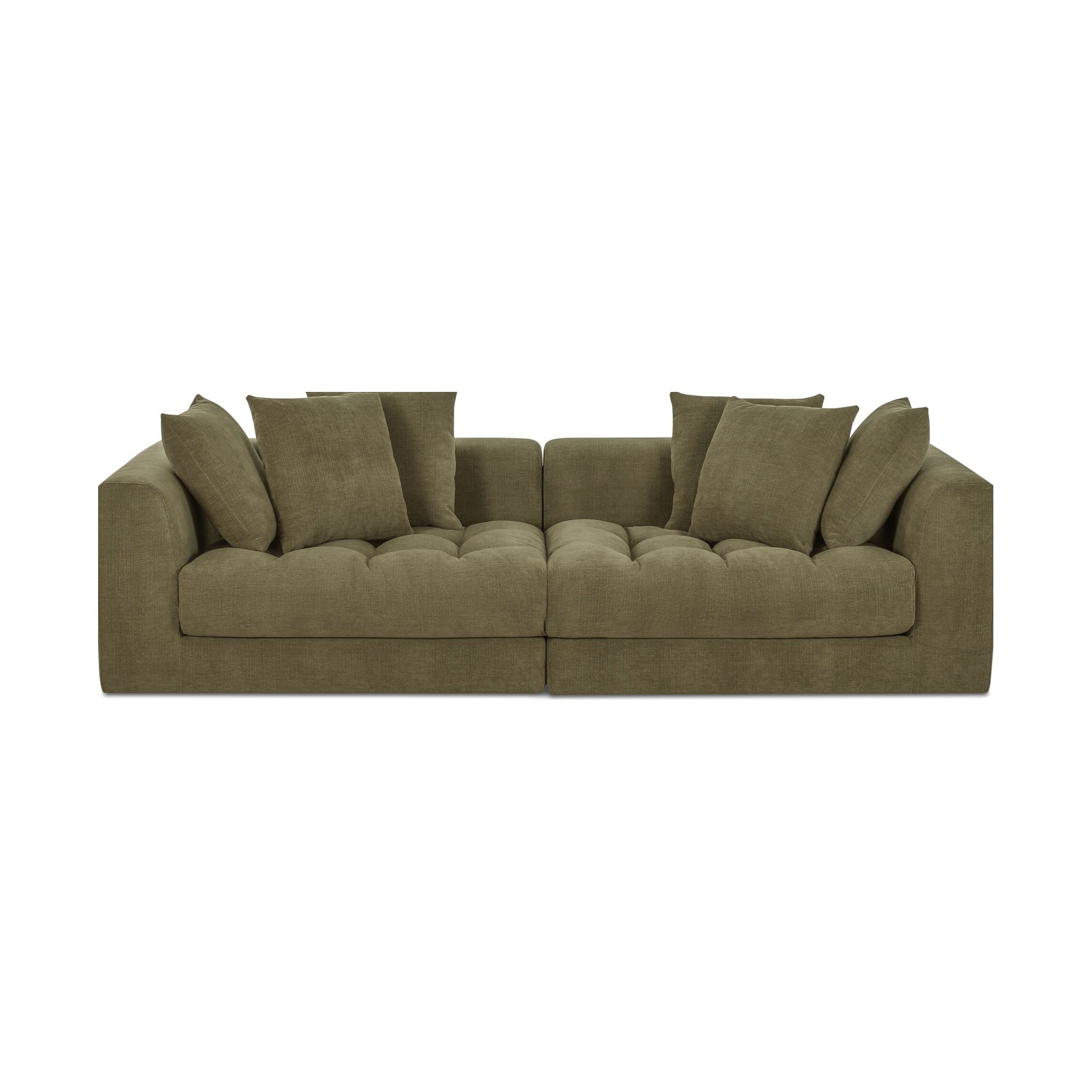 Damek Modular Sofa FURNITURE - modular sofa Moe's Furniture Green