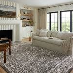 Loloi Odette Charcoal / Silver Rug 0-RUGS-patterned Loloi
