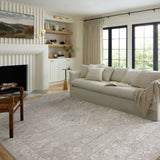 Loloi Odette Silver / Ivory Rug 0-RUGS-patterned Loloi
