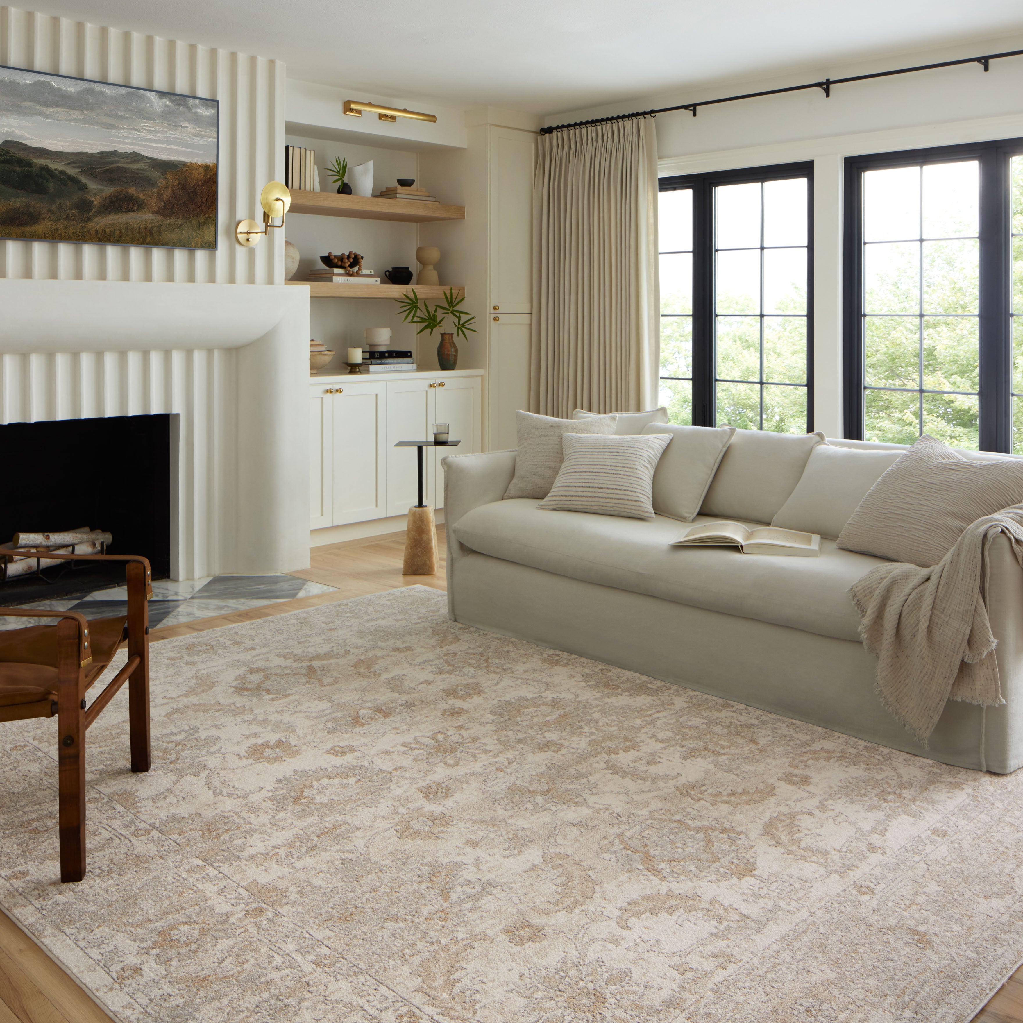 Loloi Odette Ivory / Beige Rug 0-RUGS-patterned Loloi
