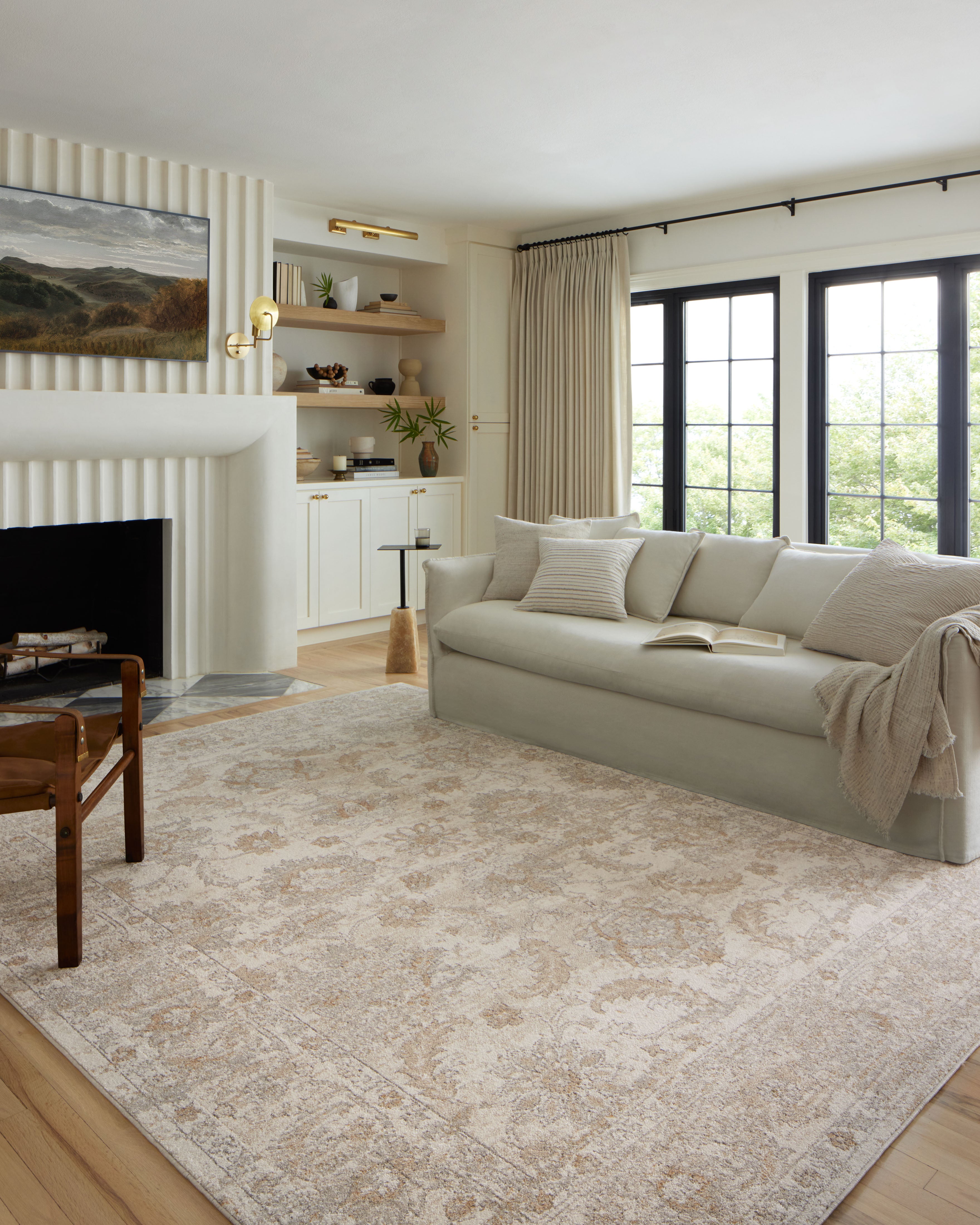 Loloi Odette Ivory / Beige Rug 0-RUGS-patterned Loloi