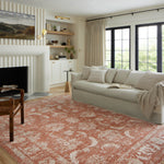 Loloi Odette Rust / Ivory Rug 0-RUGS-patterned Loloi