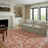 Loloi Odette Rust / Ivory Rug 0-RUGS-patterned Loloi
