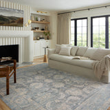 Loloi Odette Sky / Beige Rug 0-RUGS-patterned Loloi
