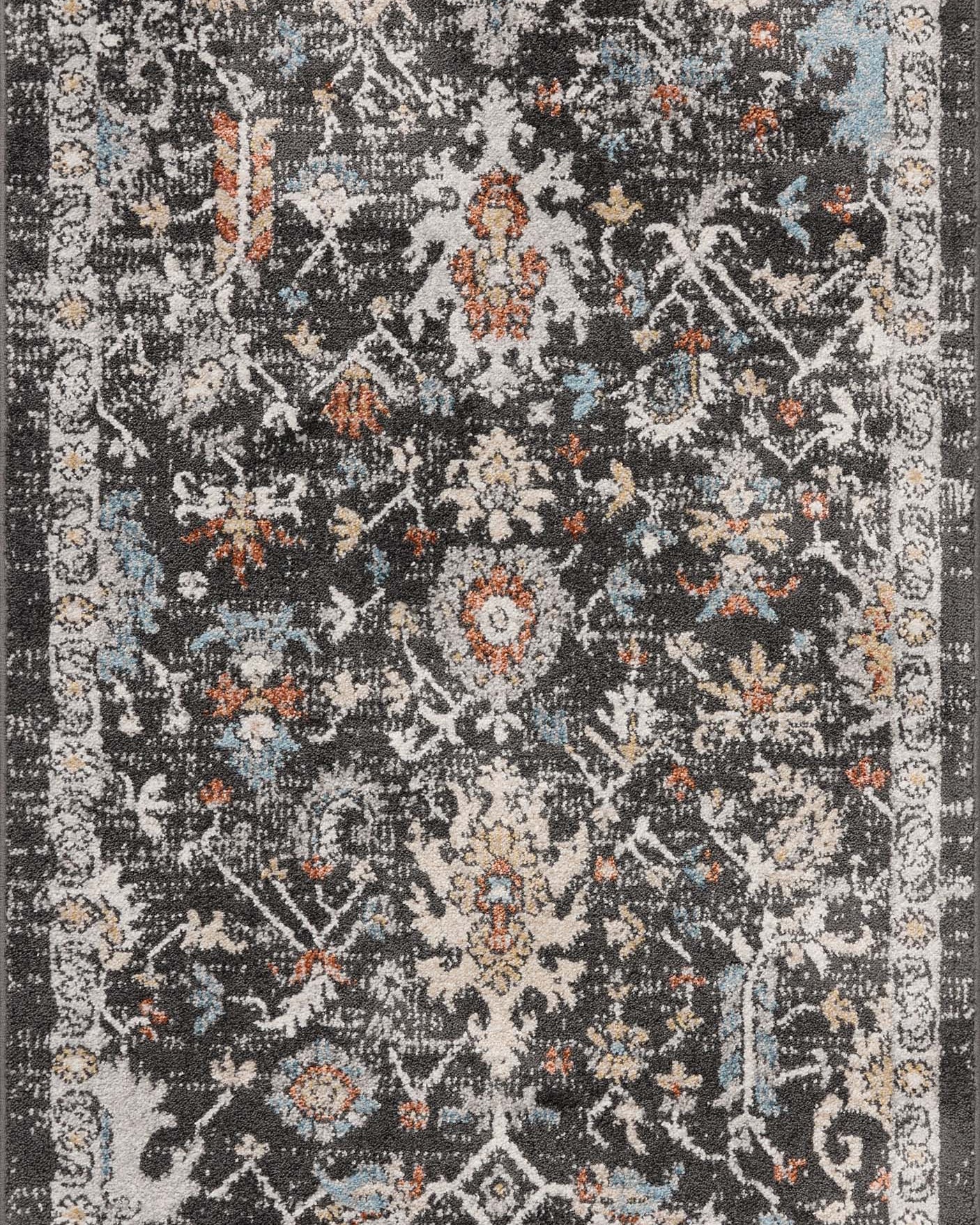 Loloi Odette Charcoal / Multi Rug 0-RUGS-patterned Loloi