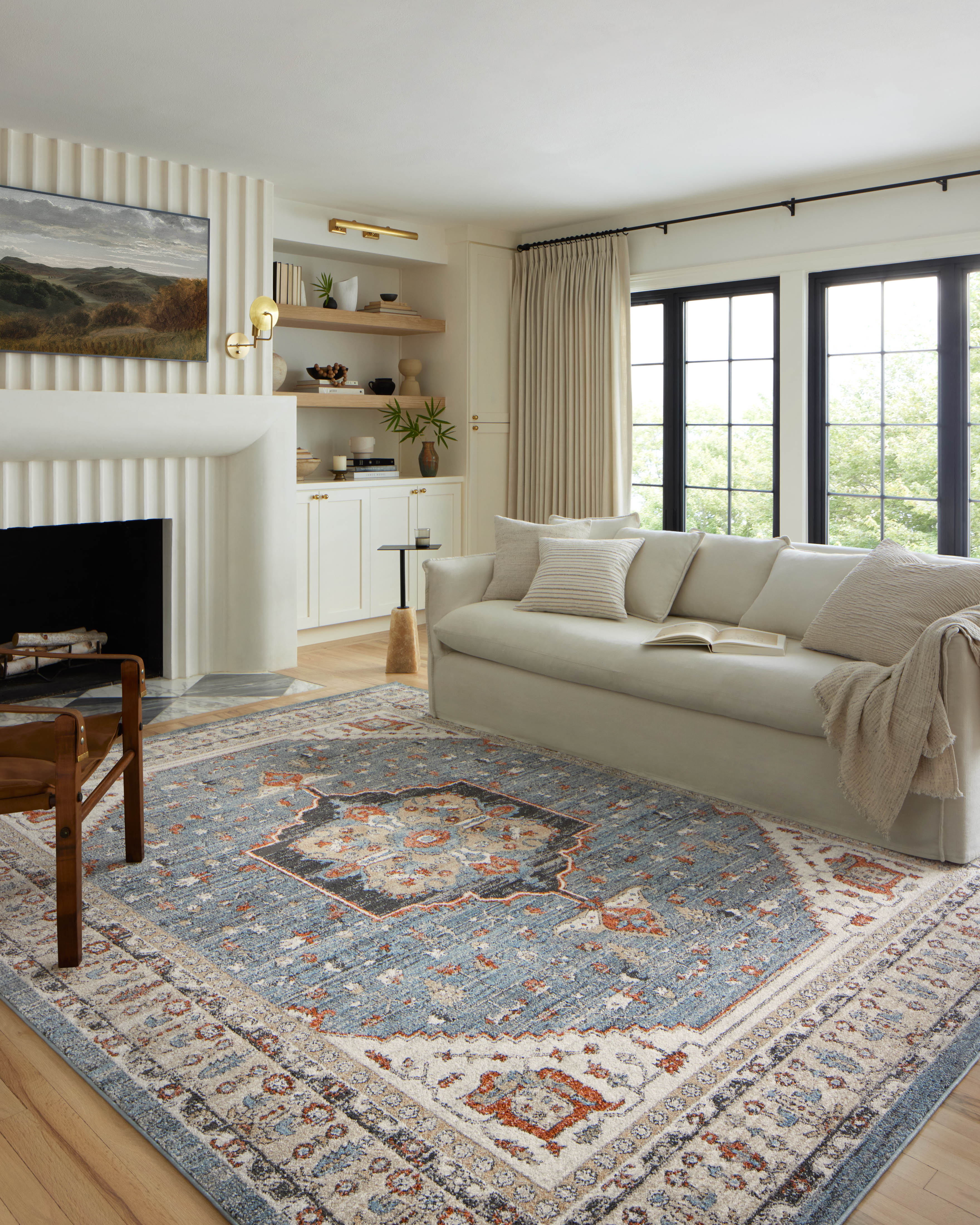 Loloi Odette Sky / Multi Rug 0-RUGS-patterned Loloi