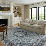 Loloi Odette Sky / Charcoal Rug 0-RUGS-patterned Loloi