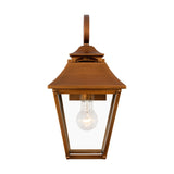 Galena Small Wall Lantern LIGHTING - outdoor fixture Visual Comfort Natural Copper