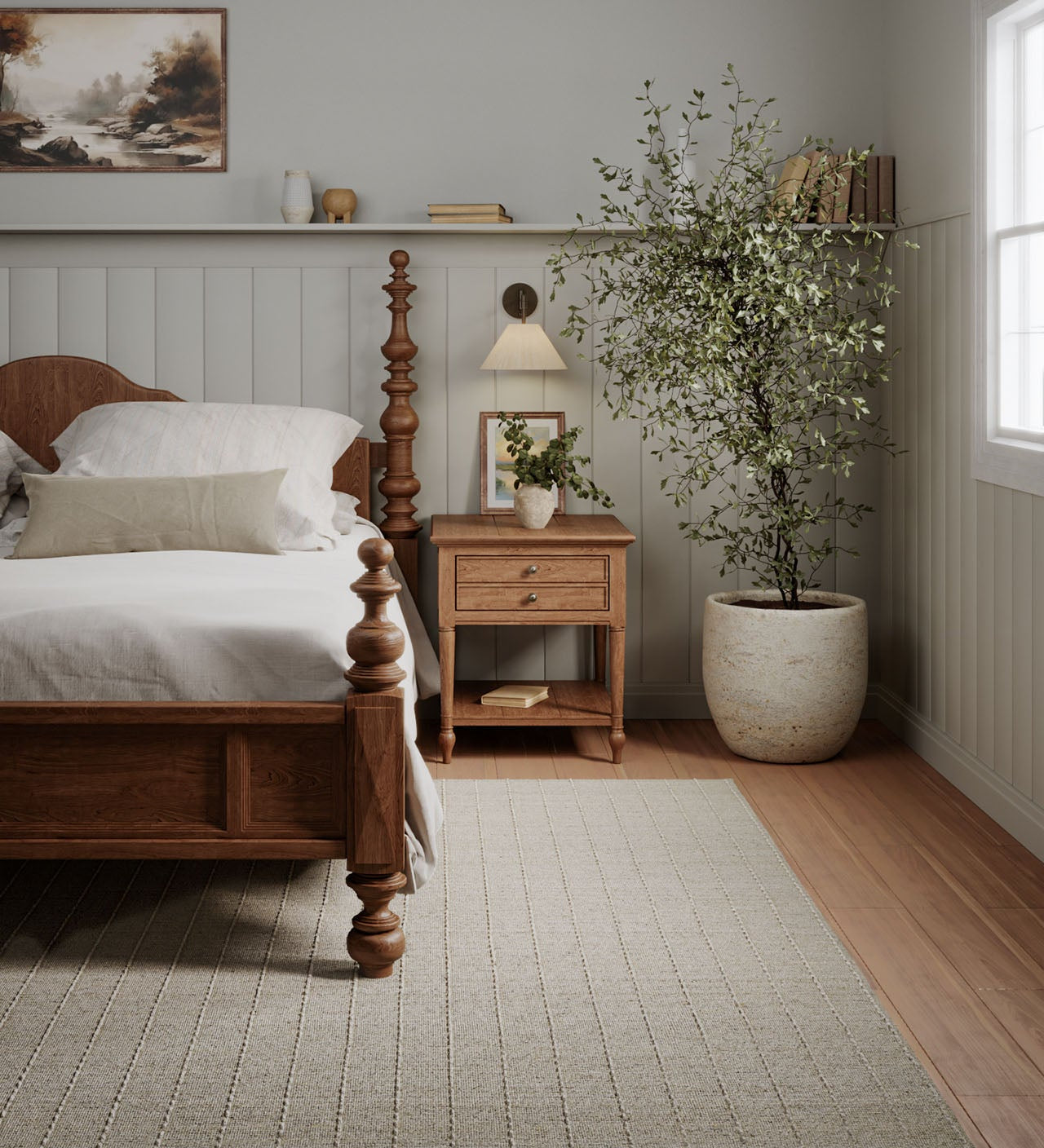 Olivier Stripe Hand Loomed Rug RUGS - wool Momeni