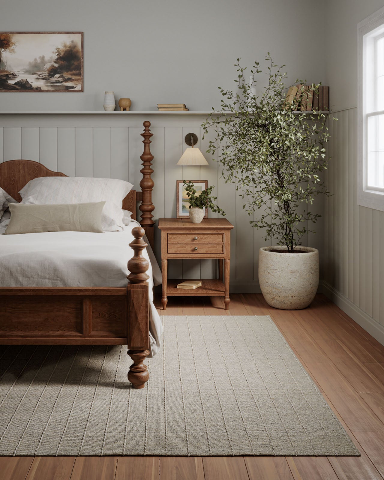 Olivier Stripe Hand Loomed Rug RUGS - wool Momeni