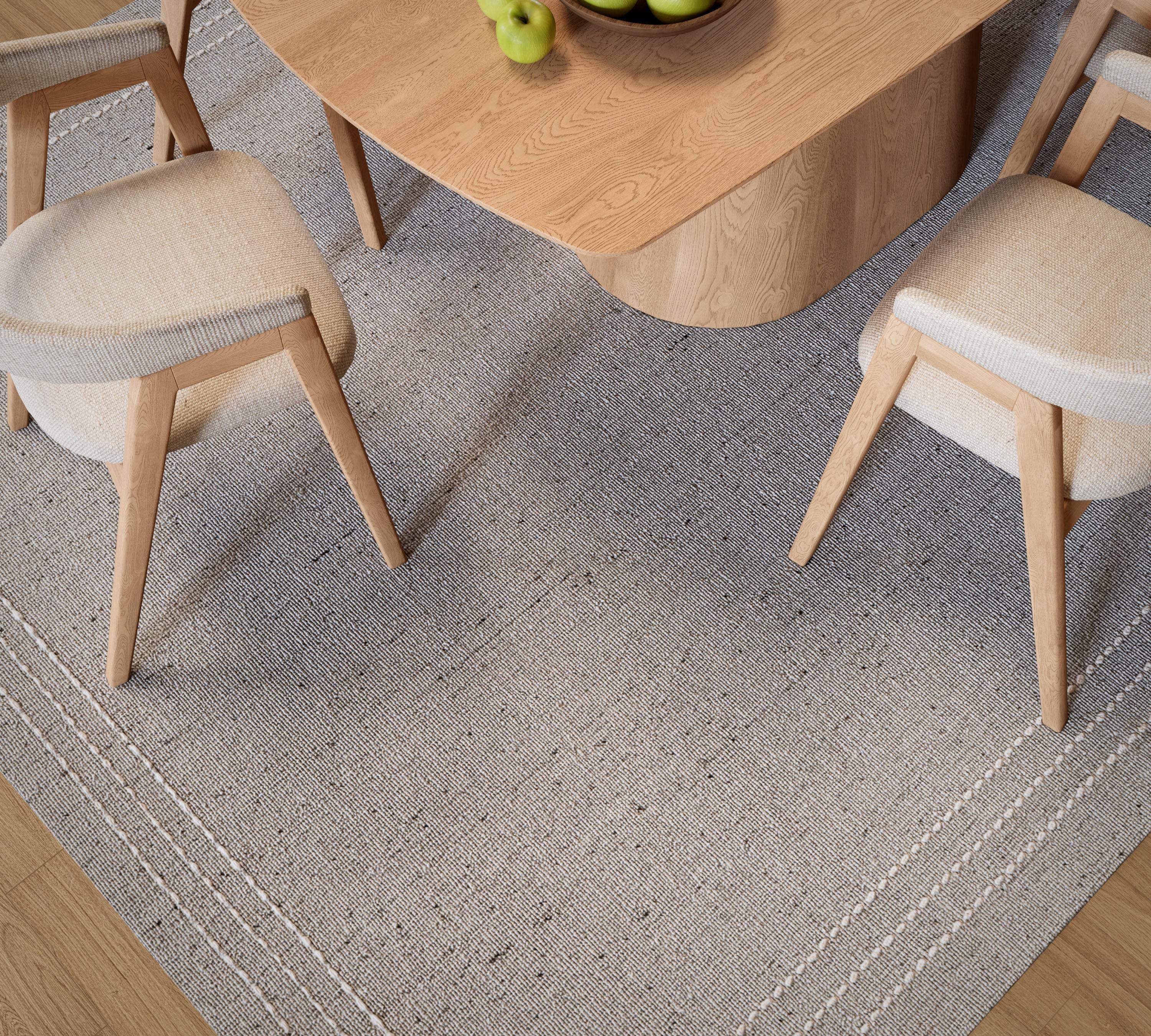 Olivier Border Hand Loomed Rug RUGS - wool Momeni