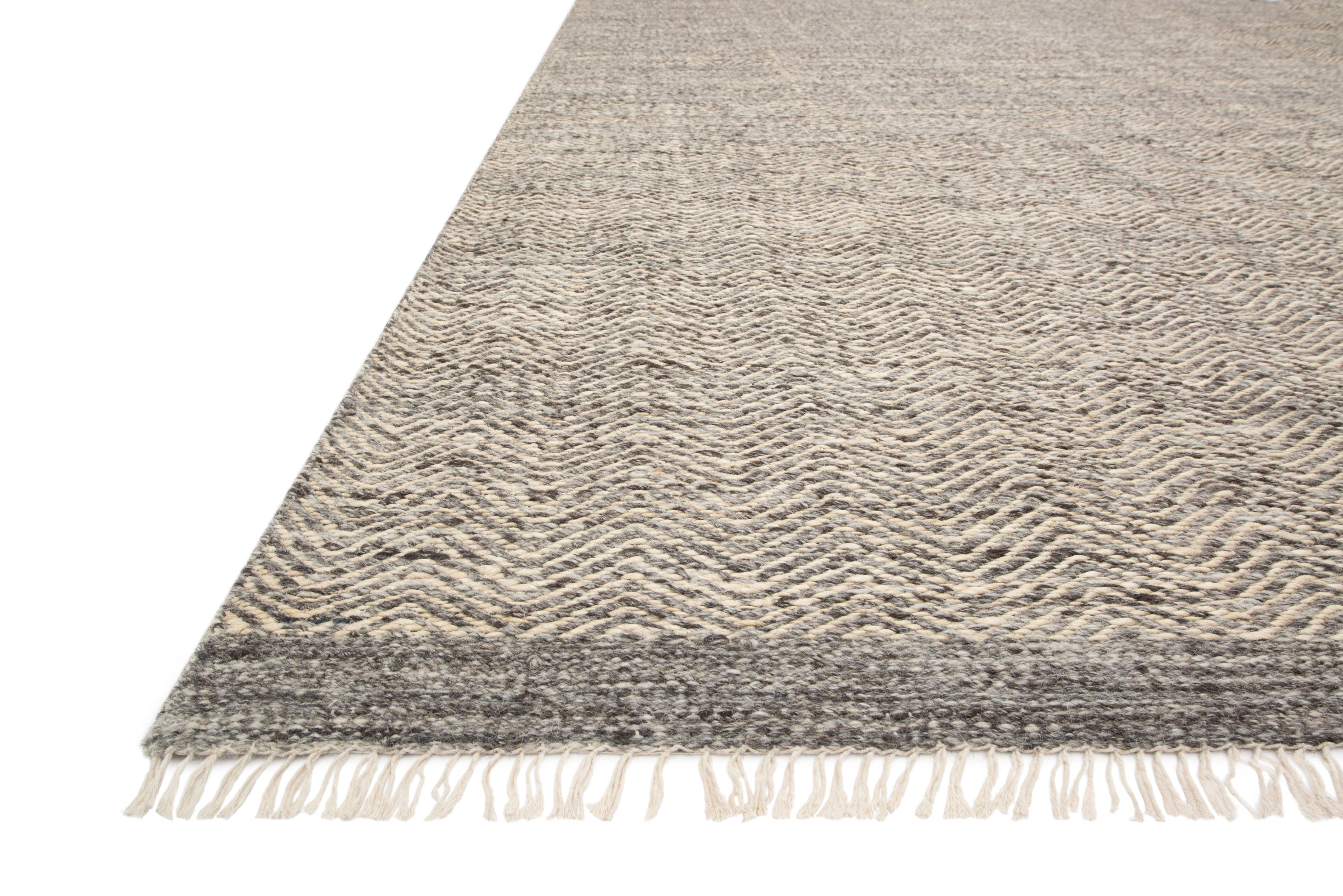 Loloi Omen Grey Rug RUGS - jute Loloi