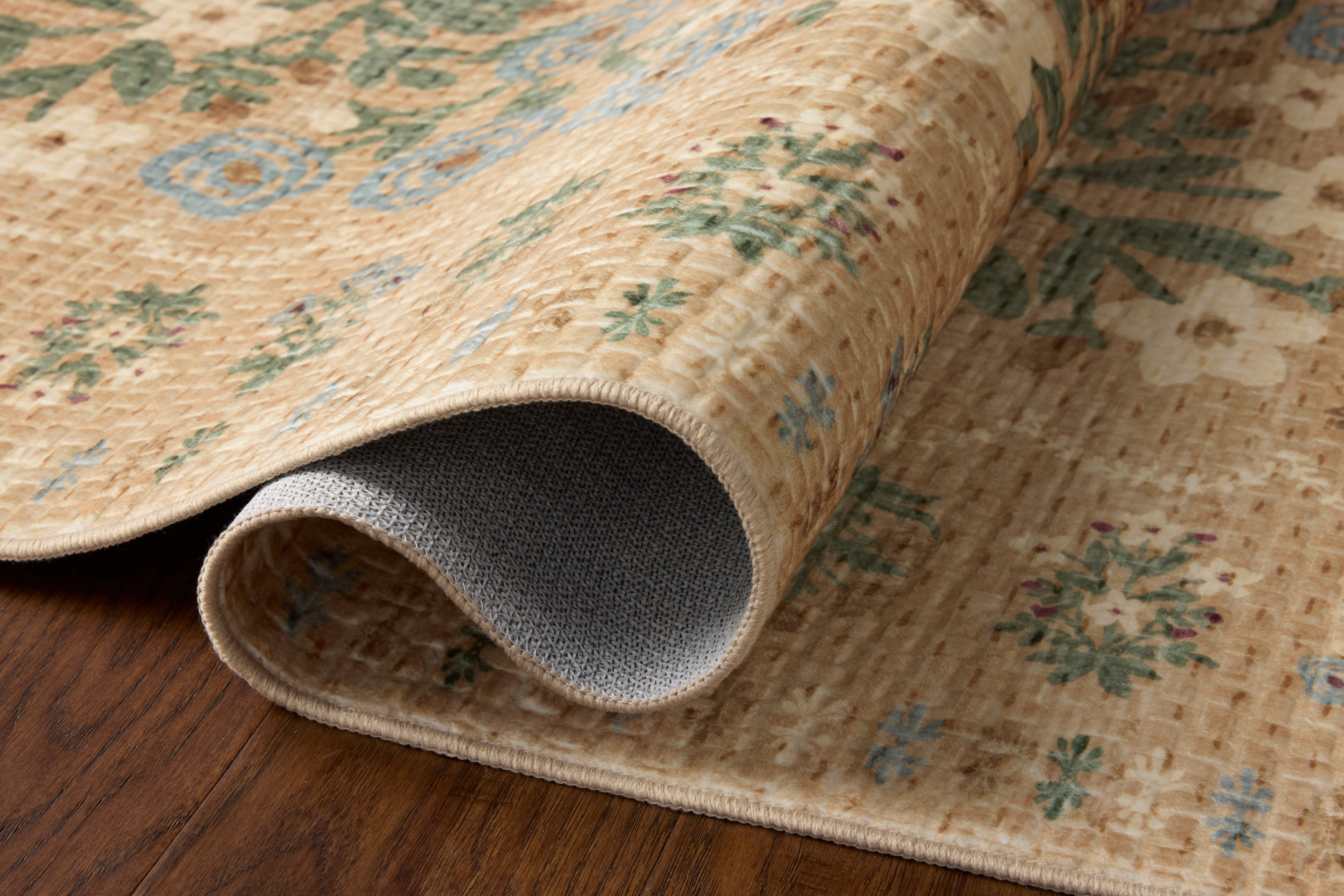 Rifle Paper Co. x Loloi Orchard Sand / Multi Machine Washable Rug RUGS - synthetic Loloi 18" x 18"