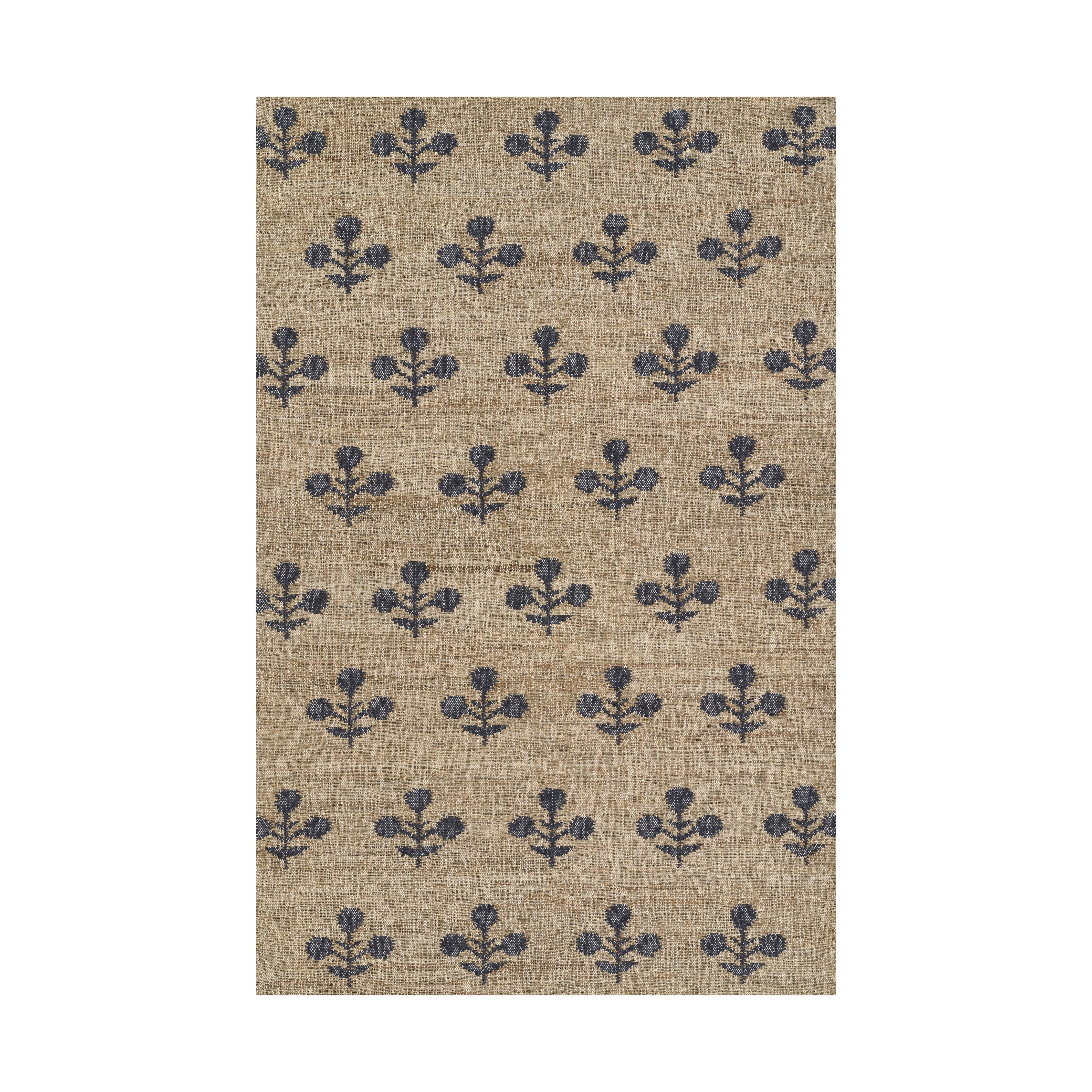 Orchard Bloom Hand Woven Jute Rug RUGS - jute Momeni Blue 2' x 3'