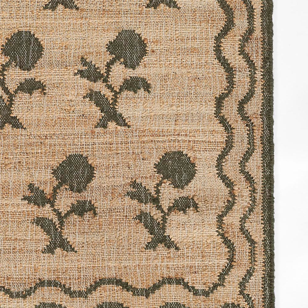 Orchard Block Print Hand Woven Jute Rug RUGS - jute Momeni