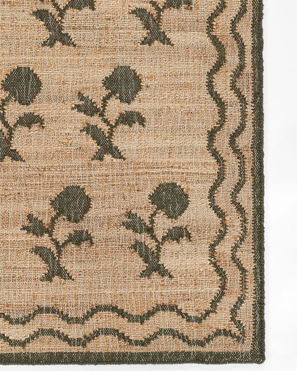 Orchard Block Print Hand Woven Jute Rug RUGS - jute Momeni