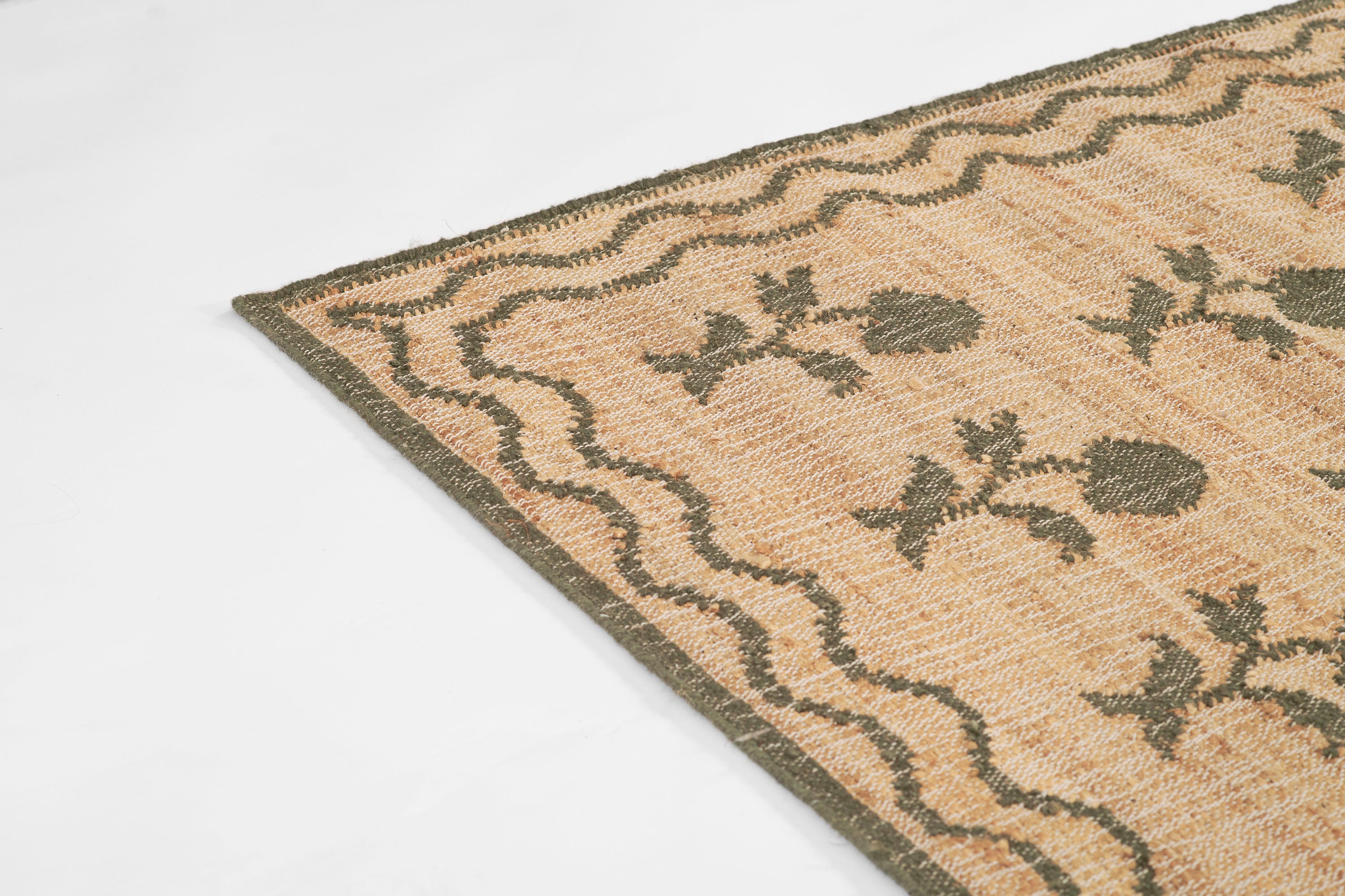 Orchard Block Print Hand Woven Jute Rug RUGS - jute Momeni