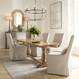 Sharron Slipcovered Dining Chair - Rug & Weave