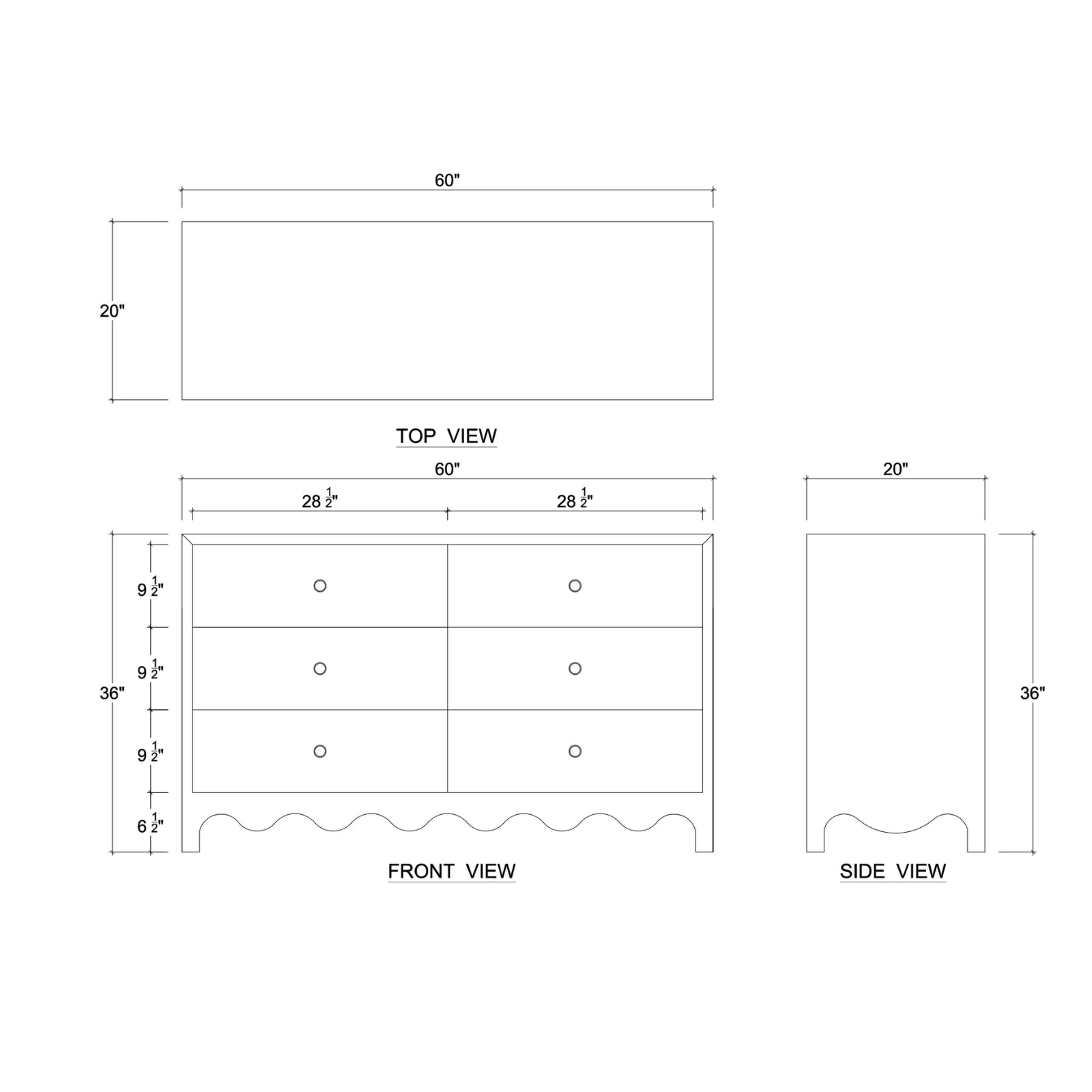 Colleen 6 Drawer Dresser - Fennel - Rug & Weave