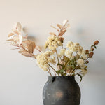 Faux Cream Pom Pom Spray faux stem Indaba